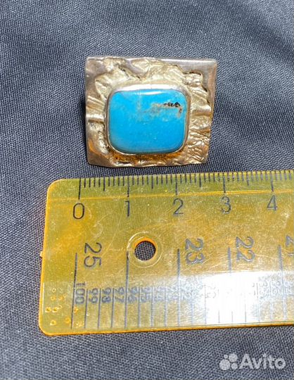 Кольцо серебро бирюза