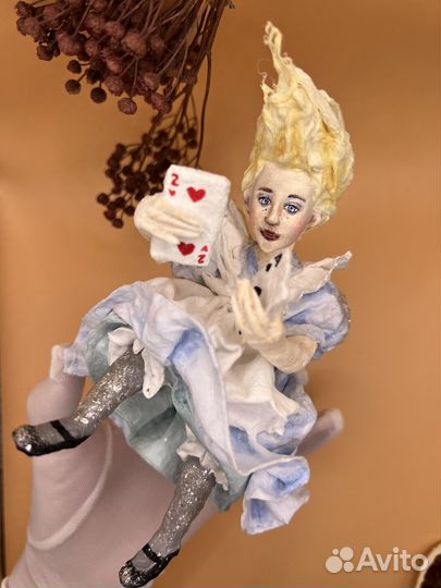 Ватные игрушки Алиса и Красная королева