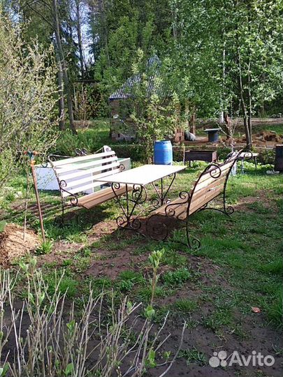 Садовые качели холодная ковка
