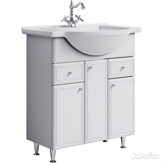 Тумба под раковину Aqwella ba0107k Белая