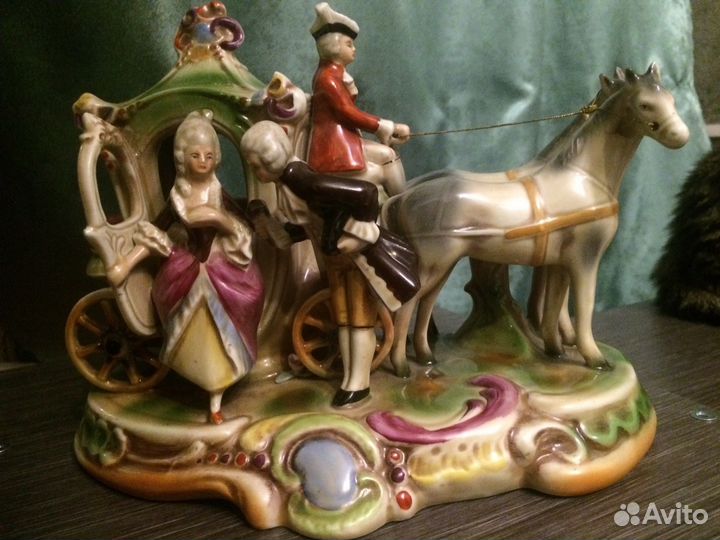 Фарфор Карета Германия Антиквариат