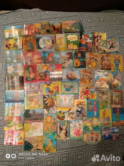 Переливные и стерео календарик СССР, 80 е года