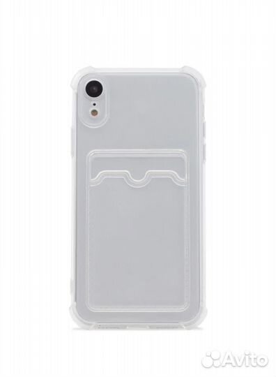 Силиконовые чехлы iPhone 6/13 c карманом для карт