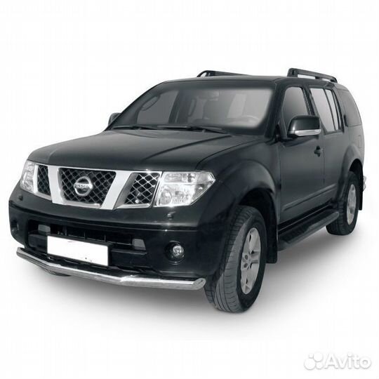Защита переднего бампера Nissan pathfinder (2004)