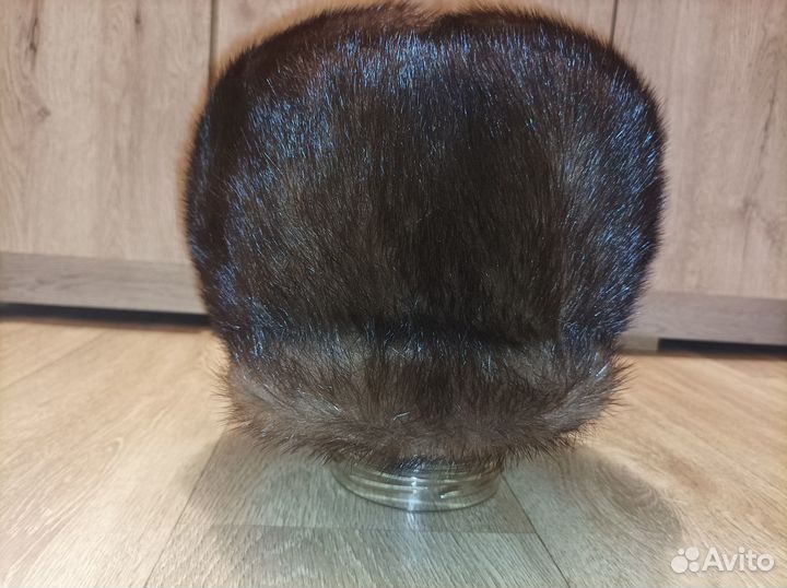 Норковая стильная шапка мужская 60