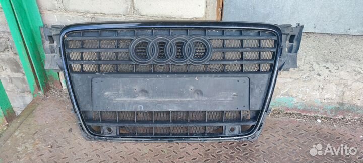 Решетка радиатора audi a4 b8 дорест