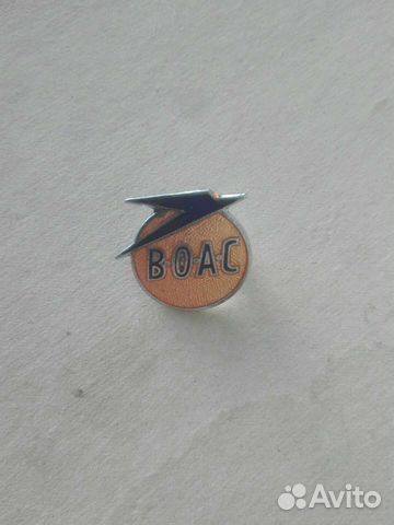 Значок авиакомпании boac. Раритет