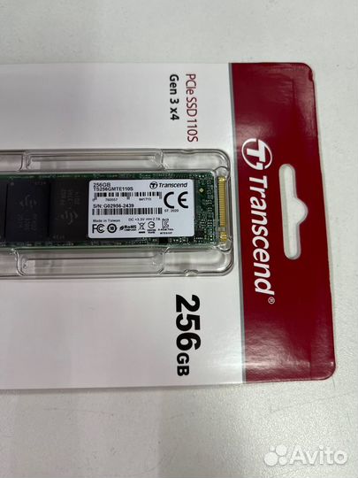SSD новый M.2 nvme Transcend 256 gb 2280