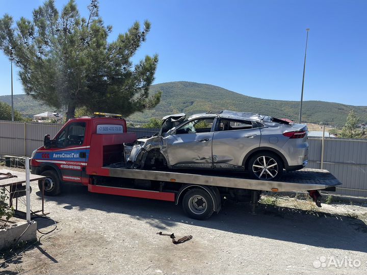 Haval F7x 2.0 AMT, 2020, битый, 36 646 км