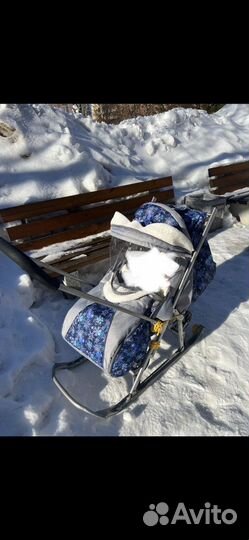 Детские санки коляска бу