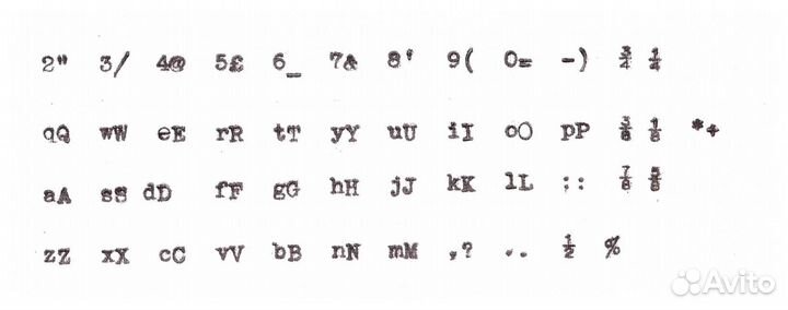 Печатная машинка с лат. шрифтом Imperial