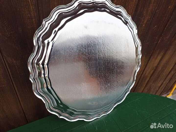 Поднос для самовара мельхиоровый СССР