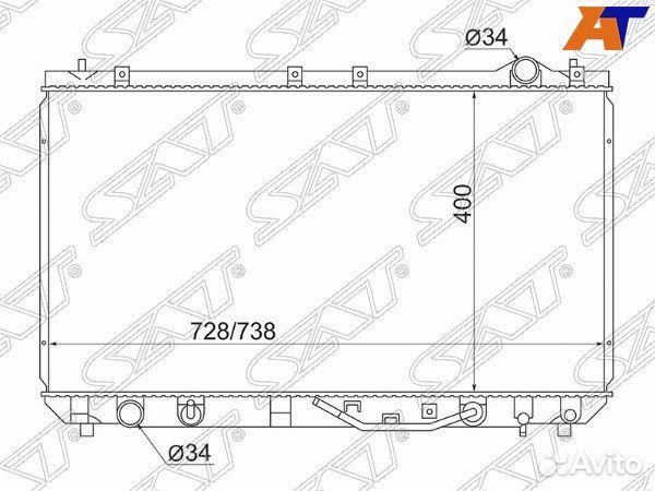 Радиатор toyota camry japan