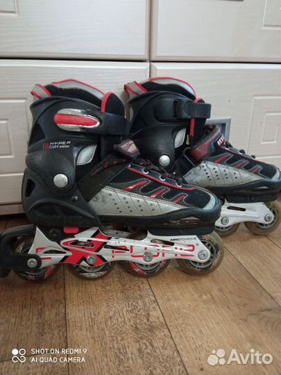 Роликовые коньки детские раздвижные, р. 34-37