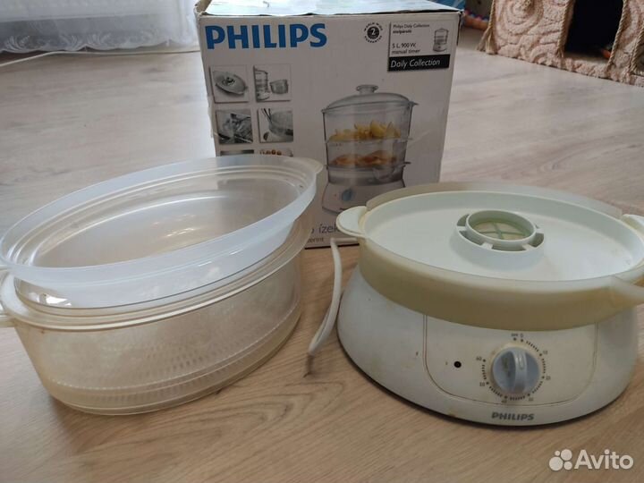 Пароварка philips hd 9110/70, блендер Redmond