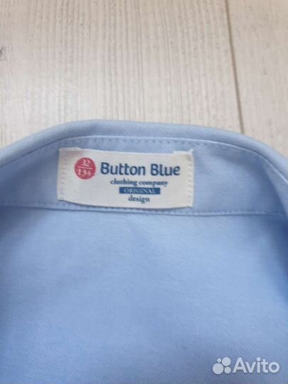 Рубашки Button blue голубые 2 шт для мальчика 134