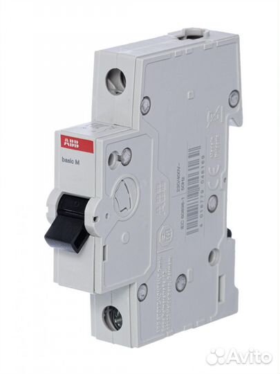 Выключатель автоматический ABB basic M 1п 25А С 4