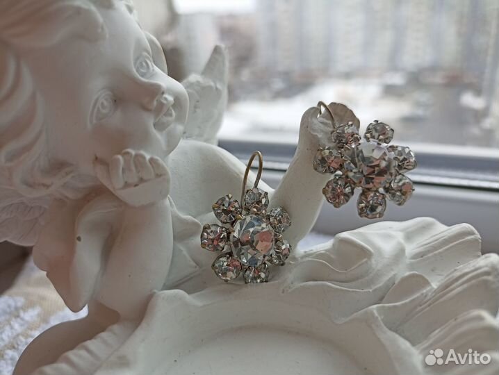 Винтажные заколки для волос Стекло