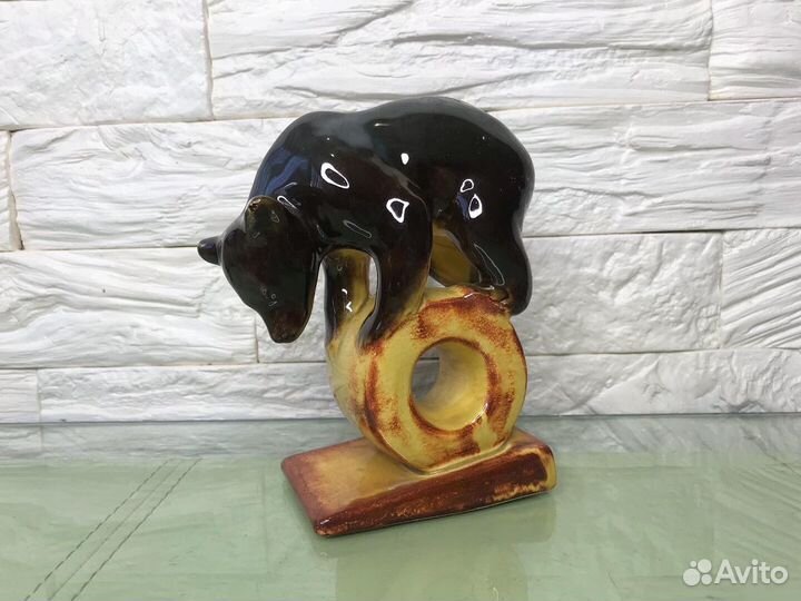 Статуэтка «Цирковой медведь» Зик Конаково СССР