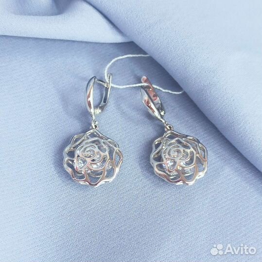 Серьги серебро