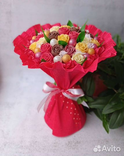 Шоколадный букет/розы чудо