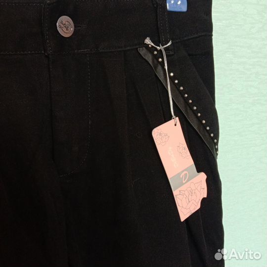 Новые джинсы 134 140 черные для девочки