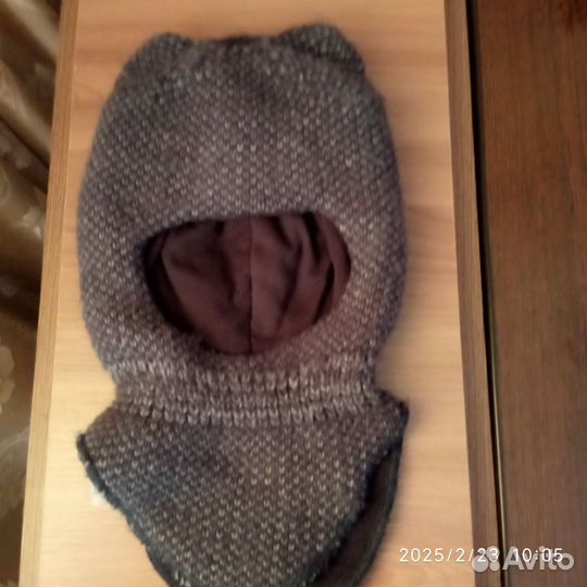 Шапка шлем для мальчика