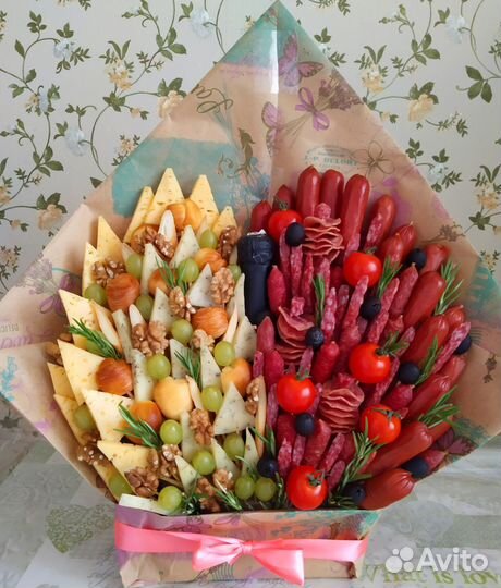 Съедобные букеты. Колбасные, Фруктовые, Детские