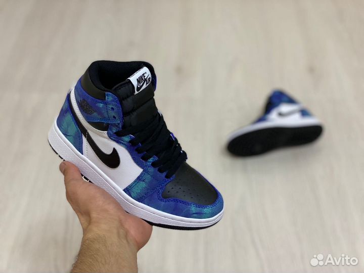 Кроссовки Air Jordan 1 Tie-Dye (36-45)