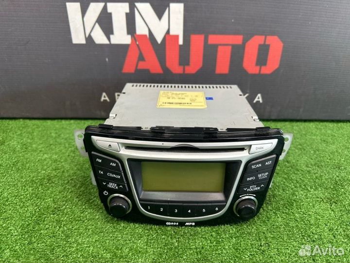 Магнитола штатная Hyundai Solaris Hb 1.6 G4FC 2011