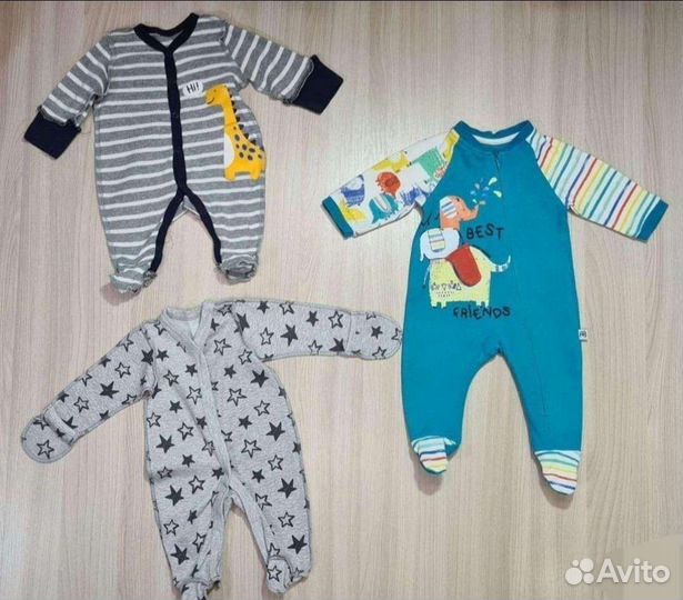 Боди вещи на новорождённого мальчика 0+