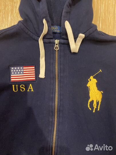 Зип худи polo ralf lauren usa L оригинал