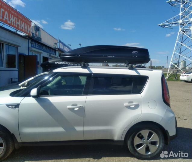 Бокс автомобильный магнум 390 (черный карбон)