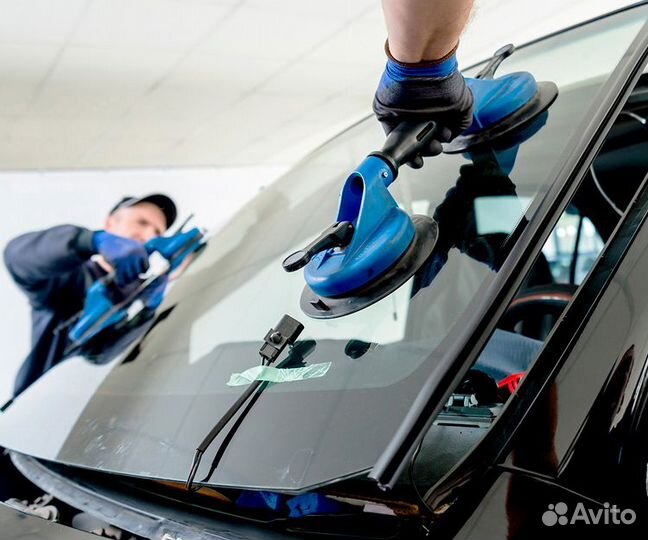 Авто стекло для Равон левый руль + установка