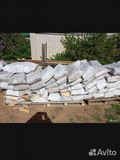 Дрова в мешках