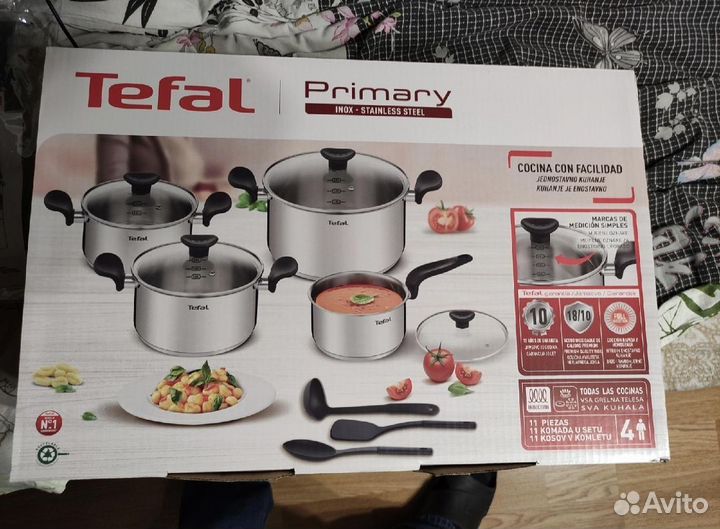 Набор посуды новый Tefal Primary 11 предметов