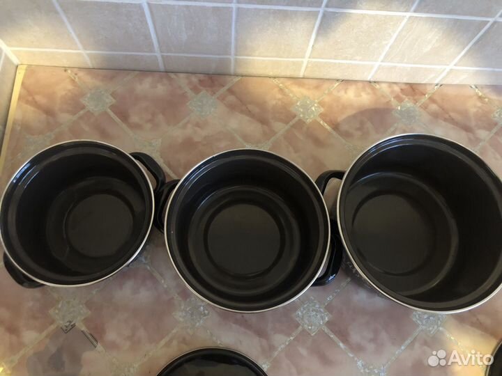 Кастрюля эмалированная