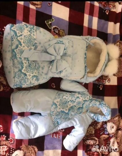 Конверт зимний на выписку