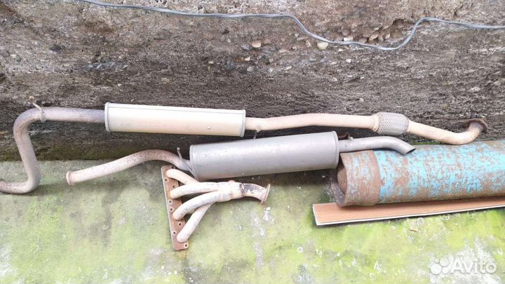 Полный глушитель гранта Фл