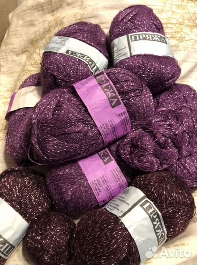 Пряжа мохер и шерсть