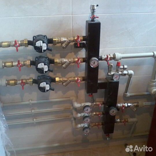 Мантаж инжинерных систем отопления, тепловизор