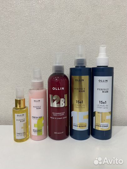 Шампунь, кондиционер Ollin и спрей 15в1