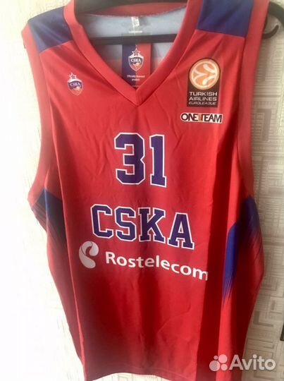 Баскетбольная майка цска Виктор Хряпа новая