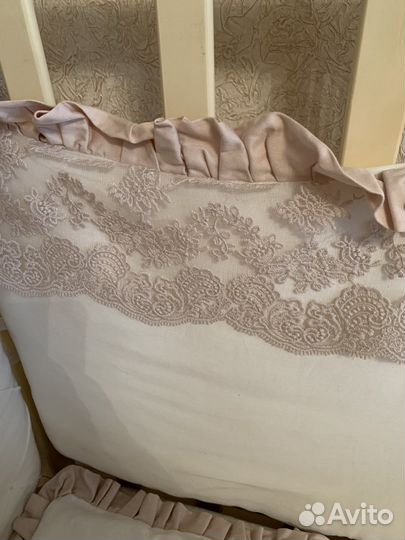 Детская кроватка + комплект + матрас