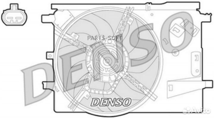Вентилятор радиат. охл. двиг. fiat Grande Punto/Pu