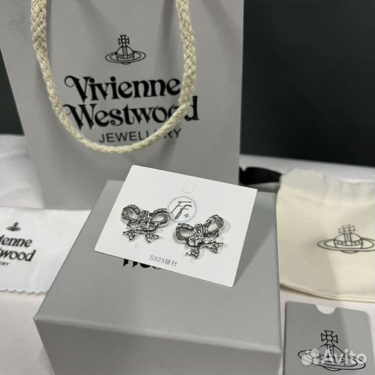 Серьги бантик Vivienne Westwood