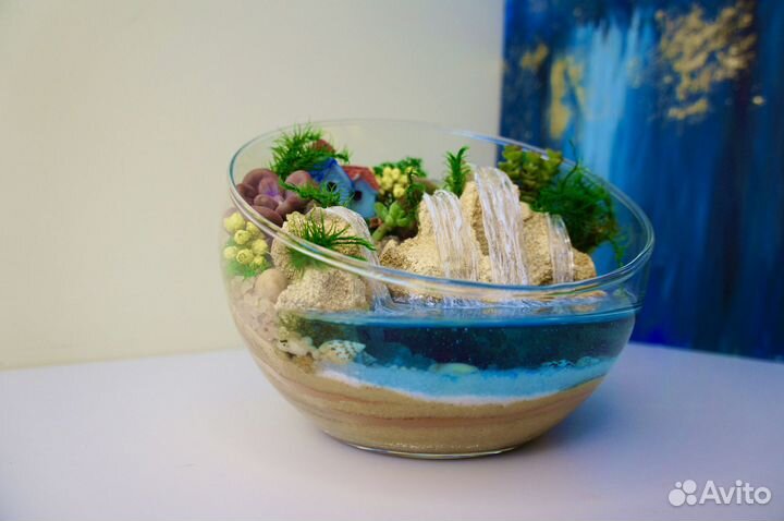 Флорариум с суккулентами мини Подарок