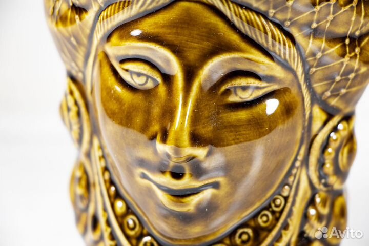 Винтажный керамический кувшинчик кружка