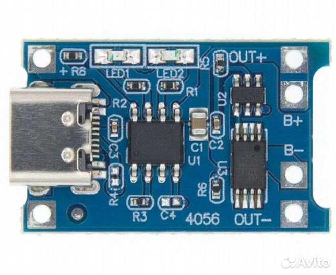 Плата питания TP4056 Type C для аккумуляторов