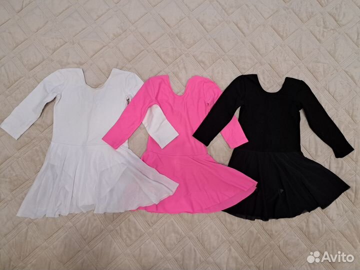 Купальник гимнастический с юбкой (розовый продан)